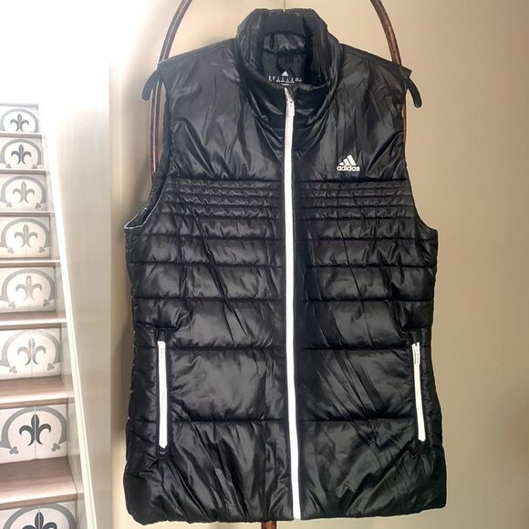 Adidas Black Puffer Vest M - Picture 4 of 8